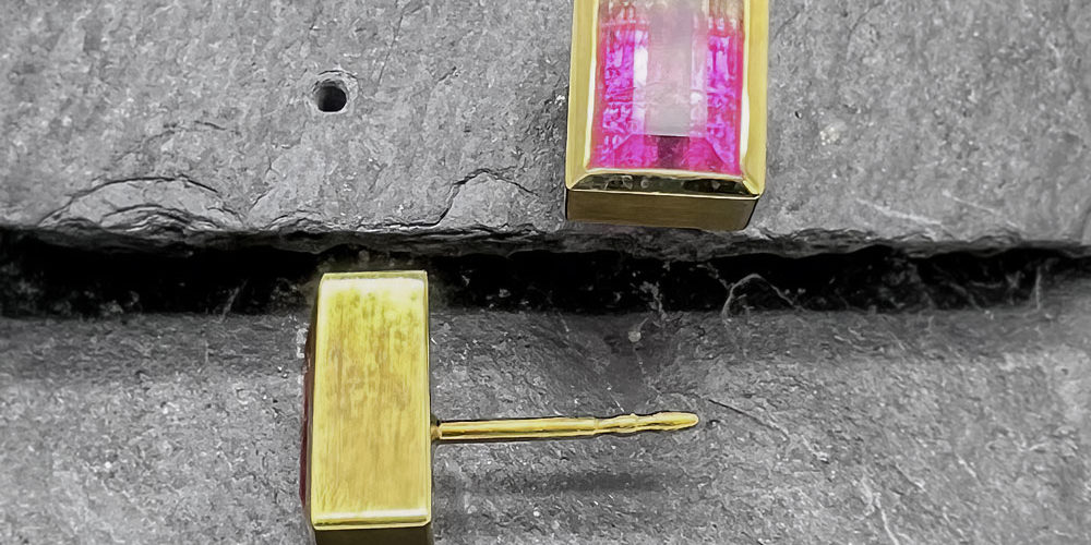 Ohrstecker mit Turmalin