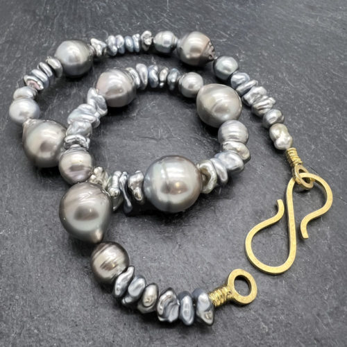 Halskette mit Tahiti-Perlen